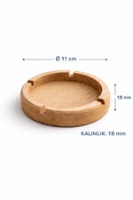🌿 Doğal Ahşap Masaüstü Küllük – Şık ve Minimal Tasarım
