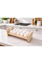 🥚Konsept ÇAM MASİF 10’LU YUMURTALIK – 18 MM KALINLIK 🥚