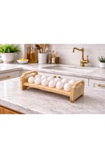 🥚Konsept ÇAM MASİF 10’LU YUMURTALIK – 18 MM KALINLIK 🥚