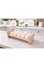 🥚Konsept ÇAM MASİF 10’LU YUMURTALIK – 18 MM KALINLIK 🥚