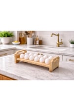 🥚Konsept ÇAM MASİF 10’LU YUMURTALIK – 18 MM KALINLIK 🥚