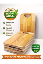 %100 Doğal Ahşap Kesme Tahtası