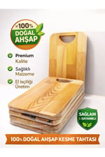 %100 Doğal Ahşap Kesme Tahtası
