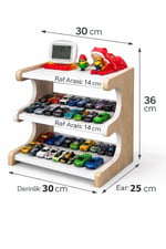 3 Katlı Çok Amaçlı MDF Raf