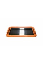 Ahşap Füme Aynalı Servis Tepsisi 48x29 cm – Modern Sunum Tepsisi