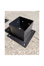 Pergola Ayağı Ahşap Direk Alt Bağlantı Ayağı Çardak & Kamelya Ayakları - 10x10cm (kalınlık 2mm)