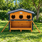 3'LÜ  MAMALIKLI KEDİ EVİ