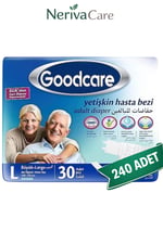 Belbantlı Hasta BezlerinerivacareGoodcare Bel Bantlı Yetişkin Hasta Bezi Large 30'lu 8 Paket 240 Adet