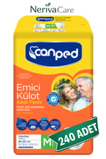 Canped Emici Külot Hasta Bezi M Beden 240 Adet | En Düşük Birim MaliyetKülot Hasta Bezleri (Emici Külot)nerivacareCanped Emici Külot Hasta Bezi M Beden 240 Adet | Medium Boy Yüksek Emicilik