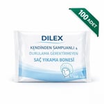 Dilex Şampuanlı Saç Yıkama Bonesi 100 Adet – Durulama Gerektirmeyen Susuz Saç Temizleme