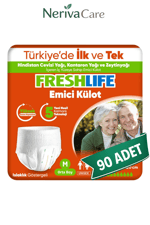 FreshLife Emici Külot Hasta Bezi M Beden 90 Adet | Avantajlı PaketKülot Hasta Bezleri (Emici Külot)nerivacareFreshLife Emici Külot Hasta Bezi M Beden 90 Adet | Medium Boy Yüksek Emicilik