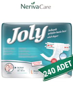 Joly Bel Bantlı Hasta Bezi L Beden 240 Adet | Large Boy Yüksek Emicilik