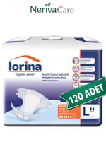 Lorina Yetişkin Hasta Bezi Bel Bantlı L Beden 120 Adet | Orta EmicilikBelbantlı Hasta BezlerinerivacareLorina Yetişkin Hasta Bezi Bel Bantlı Hasta Bezi L Beden 120 Adet | Large Boy Orta Emicilik