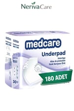 Medcare 60x90 Yatak Koruyucu Örtü 180 Adet | 30’lu 6 PaketYatak KoruyucularnerivacareMedcare 60x90 Yatak Koruyucu Örtü 180 Adet (30'lu 6 Paket) – Ekonomik Hasta Altı Örtü