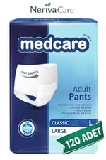 Medcare Classic Emici Külot Hasta Bezi L Beden 120 Adet | Ekonomik PaketKülot Hasta Bezleri (Emici Külot)nerivacareMedcare Classic Emici Külot Hasta Bezi L Beden 120 Adet | Large Boy Orta Emicilik