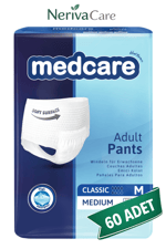 Medcare Classic Emici Külot Hasta Bezi M Beden 60 Adet | Orta EmicilikKülot Hasta Bezleri (Emici Külot)nerivacareMedcare Classic Emici Külot Hasta Bezi M Beden 60 Adet | Medium Boy Orta Emicilik