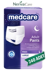Medcare Maxi Emici Külot Hasta Bezi L Beden 240 Adet | En Düşük Birim MaliyetKülot Hasta Bezleri (Emici Külot)nerivacareMedcare Maxi Emici Külot Hasta Bezi L Beden 240 Adet | Large Boy Yüksek Emicilik