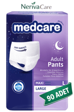 Medcare Maxi Emici Külot Hasta Bezi L Beden 90 Adet | Avantajlı PaketKülot Hasta Bezleri (Emici Külot)nerivacareMedcare Maxi Emici Külot Hasta Bezi L Beden 90 Adet | Large Boy Yüksek Emicilik