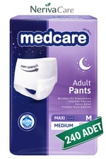 Medcare Maxi Emici Külot Hasta Bezi M Beden 240 Adet | En Düşük Birim MaliyetKülot Hasta Bezleri (Emici Külot)nerivacareMedcare Maxi Emici Külot Hasta Bezi M Beden 240 Adet | Medium Boy Yüksek Emicilik