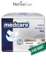 Medcare Premium Bel Bantlı Hasta Bezi 6 Damla Medium Orta Boy M Beden 30'lu 8 Paket 240 AdetBel Bantlı Hasta BezlerinerivacareMedcare Premium Bel Bantlı Hasta Bezi (M), 6 damlalı yüksek emiş gücü ve yumuşak tekstil yüzeyiyle uzun süreli kuruluk sağlar. OrBelbantlı Hasta BezlerinerivacareMedcare Premium Bel Bantlı Hasta Bezi 6 Damla Medium Orta Boy M Beden 30'lu 8 Paket 240 Adet