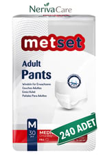 Metset Emici Külot Hasta Bezi M Beden 240 Adet | En Düşük Birim MaliyetKülot Hasta Bezleri (Emici Külot)nerivacareMetset Emici Külot Hasta Bezi M Beden 240 Adet | Medium Boy Orta Emicilik