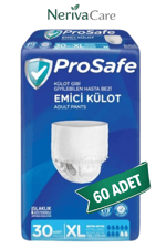 Prosafe Emici Külot Hasta Bezi XL 60 Adet (30'lu x 2 Paket)