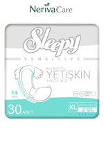 Sleepy Yetişkin Hasta Bezi Bel Bantlı Hasta Bezi XL Beden 30 Adet | XLarge Boy Yüksek Emicilik