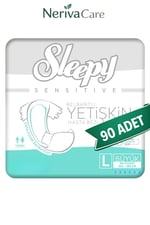 Sleepy Yetişkin Hasta Bezi Bel Bantlı Hasta Bezi L Beden 90 Adet | Large Boy Yüksek Emicilik