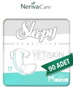 Sleepy Yetişkin Hasta Bezi Bel Bantlı Hasta Bezi M Beden 90 Adet | Medium Boy Yüksek Emicilik