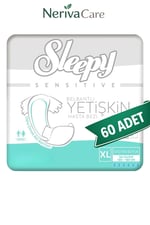 Sleepy Yetişkin Hasta Bezi Bel Bantlı Hasta Bezi XL Beden 60 Adet | XLarge Boy Yüksek Emicilik