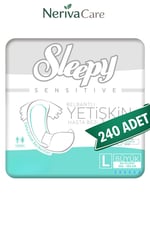 Sleepy Yetişkin Hasta Bezi Bel Bantlı Hasta Bezi L Beden 240 Adet | Large Boy Yüksek Emicilik