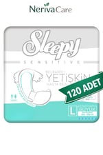 Sleepy Yetişkin Hasta Bezi Bel Bantlı Hasta Bezi L Beden 120 Adet | Large Boy Yüksek Emicilik