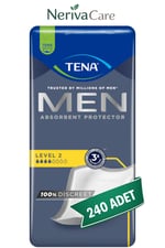 TENA Men Level 2 Erkek Mesane Pedi 240 Adet | En Ekonomik PaketMesane PedinerivacareTENA Men Level 2 Erkek Mesane Pedi 240 Adet | Yüksek Emicilik