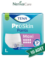 TENA ProSkin Pants Maxi Emici Külot Hasta Bezi L Beden 10 Adet | Yüksek EmicilikKülot Hasta Bezleri (Emici Külot)nerivacareTENA ProSkin Pants Maxi Emici Külot Hasta Bezi L Beden 10 Adet | Large Boy Yüksek Emicilik