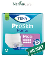 TENA ProSkin Pants Maxi Emici Külot Hasta Bezi M Beden 40 Adet | Yüksek EmicilikKülot Hasta Bezleri (Emici Külot)nerivacareTENA ProSkin Pants Maxi Emici Külot Hasta Bezi M Beden 40 Adet | Medium Boy Yüksek Emicilik