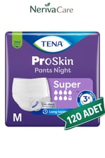 TENA ProSkin Pants Night Süper Emici Külot Hasta Bezi M Beden 120 Adet | Uzun Dönem Gece KorumasıKülot Hasta Bezleri (Emici Külot)nerivacareTENA ProSkin Pants Night Süper Emici Külot Hasta Bezi M Beden 120 Adet | Medium Boy Yüksek Emicilik