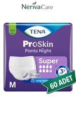 TENA ProSkin Pants Night Süper Emici Külot Hasta Bezi M Beden 60 Adet | Gece Boyu KorumaKülot Hasta Bezleri (Emici Külot)nerivacareTENA ProSkin Pants Night Süper Emici Külot Hasta Bezi M Beden 60 Adet | Medium Boy Yüksek Emicilik