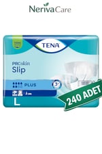 TENA ProSkin Slip Plus Bel Bantlı Hasta Bezi L Beden 240 Adet | Large Boy Yüksek Emicilik