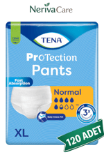 TENA ProTection Pants Normal Emici Külot Hasta Bezi XL Beden 120 Adet | Uzun Dönem TasarrufKülot Hasta Bezleri (Emici Külot)nerivacareTENA ProTection Pants Normal Emici Külot Hasta Bezi XL Beden 120 Adet | XLarge Boy Orta Emicilik