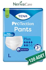 TENA ProTection Pants Plus Emici Külot Hasta Bezi L Beden 120 Adet | Uzun Dönem TasarrufKülot Hasta Bezleri (Emici Külot)nerivacareTENA ProTection Pants Plus Emici Külot Hasta Bezi L Beden 120 Adet | Large Boy Orta Emicilik