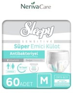TENA Slip Maxi Bel Bantlı Hasta Bezi, Büyük Boy (L), 8 Damla, 24'lü 3 Paket 72 AdetBel Bantlı Hasta BezlerinerivacareTENA Slip Maxi (L), 8 damlalı ultra emiş kapasitesiyle güçlü koruma sunan bel bantlı yetişkin hasta bezidir. Ayarlanabilir yapışkan bantKülot Hasta Bezleri (Emici Külot)nerivacareSleepy Sensitive Antibakteriyel Emici Külot Medium 30x2 60 Adet