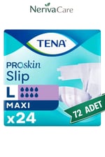 TENA Slip Maxi Bel Bantlı Hasta Bezi, Büyük Boy (L), 8 Damla, 24'lü 3 Paket 72 AdetBel Bantlı Hasta BezlerinerivacareTENA Slip Maxi (L), 8 damlalı ultra emiş kapasitesiyle güçlü koruma sunan bel bantlı yetişkin hasta bezidir. Ayarlanabilir yapışkan bantBelbantlı Hasta BezlerinerivacareTENA Slip Maxi Bel Bantlı Hasta Bezi, Büyük Boy (L), 8 Damla, 24'lü 3 Paket 72 Adet