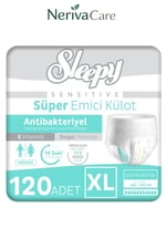 TENA Slip Maxi Bel Bantlı Hasta Bezi, Büyük Boy (L), 8 Damla, 24'lü 3 Paket 72 AdetBel Bantlı Hasta BezlerinerivacareTENA Slip Maxi (L), 8 damlalı ultra emiş kapasitesiyle güçlü koruma sunan bel bantlı yetişkin hasta bezidir. Ayarlanabilir yapışkan bantKülot Hasta Bezleri (Emici Külot)nerivacareSleepy Sensitive Antibakteriyel Emici Külot Xlarge 30x4 120 Adet