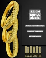 1.2 CM KUMLU ÇİZGİLİ BİLEZİK