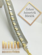 ASİMETRİK MODEL ZİRKON BİLEKLİK