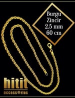 BURGU ZİNCİR 2.5 MM (60 CM)