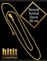 DESENLİ KRİSTAL ZİNCİR (50 CM)