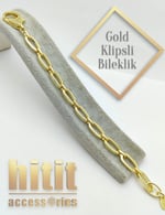 GOLD KLİPSLİ ZİNCİR BİLEKLİK