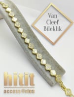 GOLD SIRALI VAN CLEEF BİLEKLİK