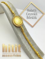 HALATLI ÇEYREKLİ BİLEKLİK